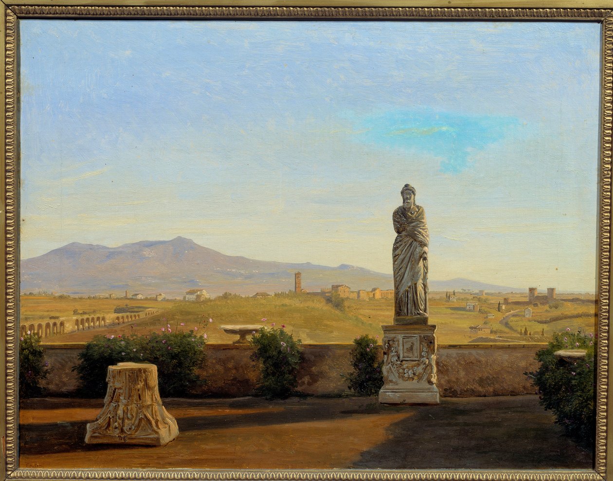 Panorama vanaf Villa Mattei door Carl Christian Constantin Hansen