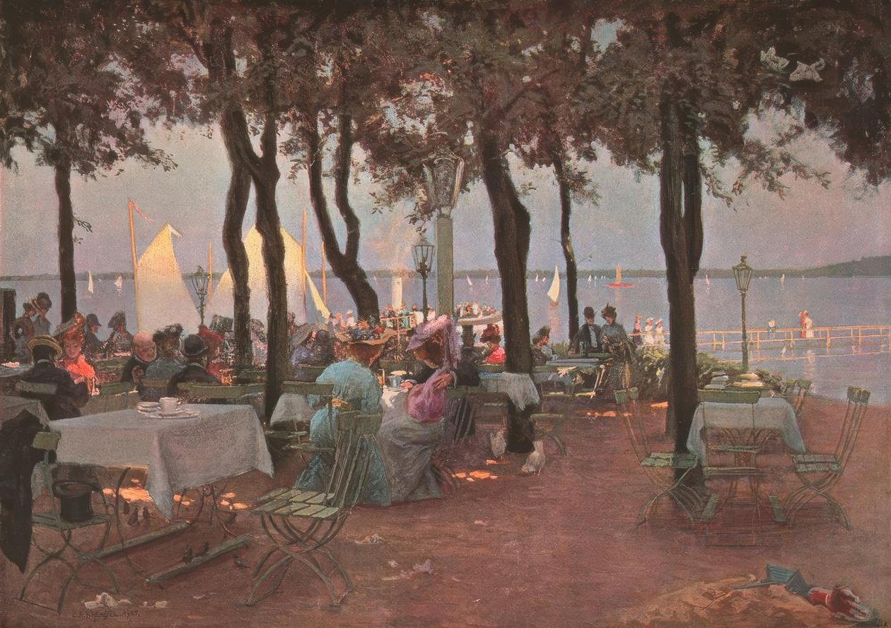 Zomermiddag aan de Müggelsee door Carl Alexander Brendel