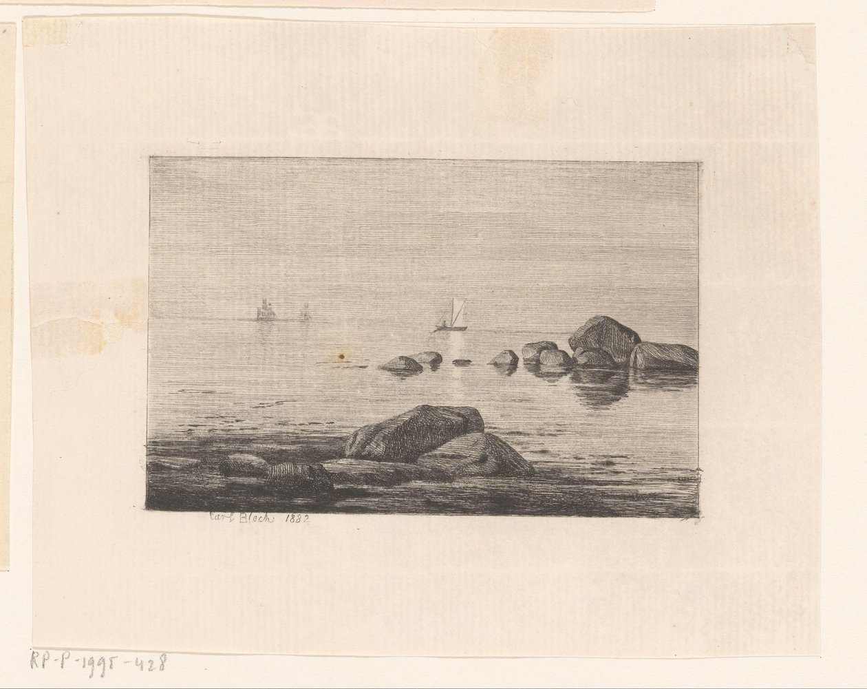 Keien in het water door Carl Bloch