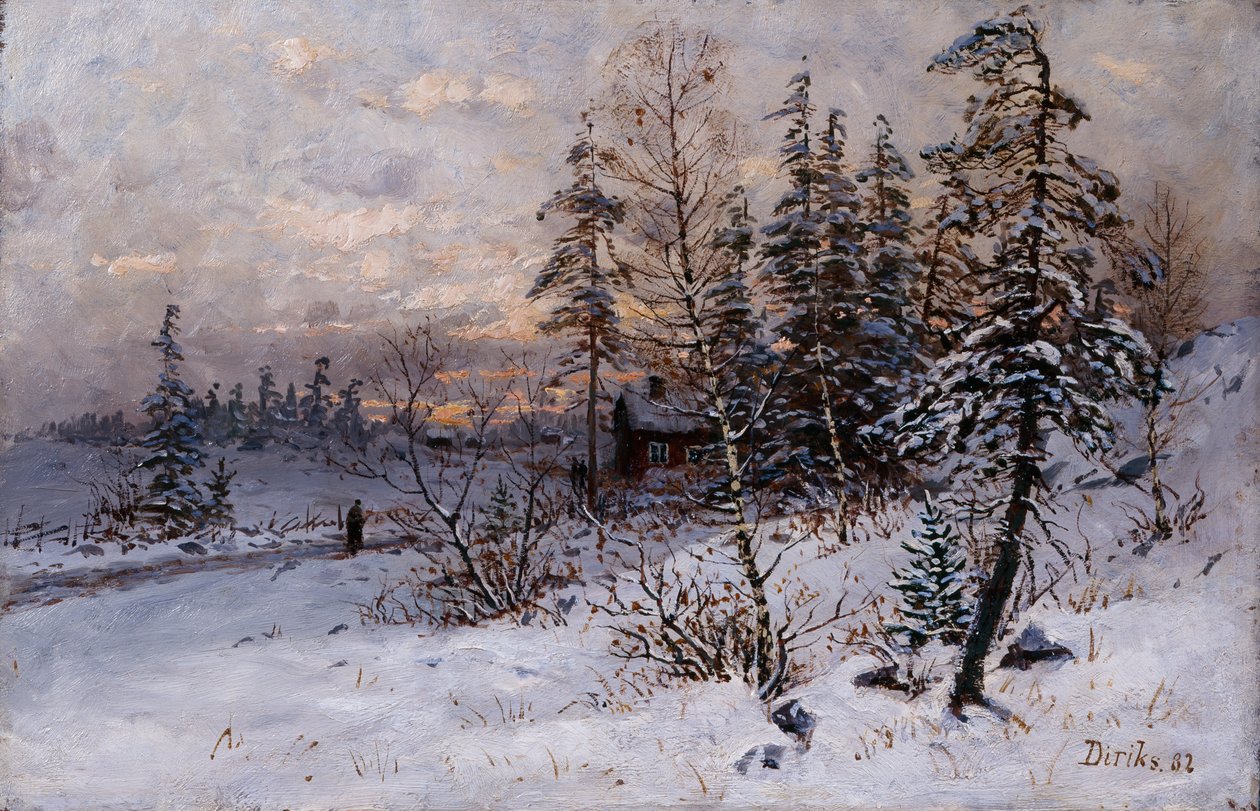 Winter door Carl Edvard Diriks