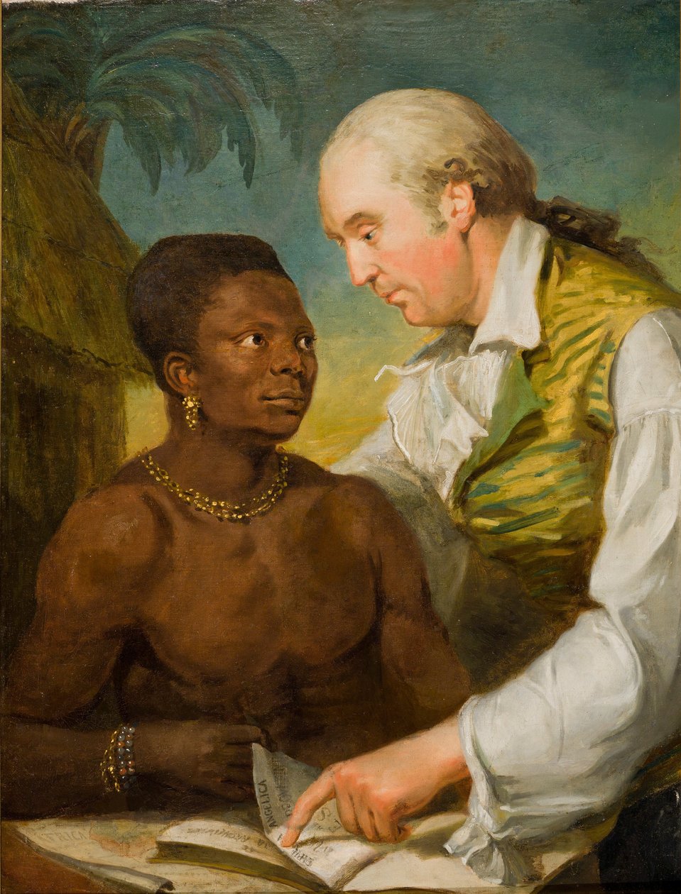 Dubbelportret van Carl Bernhard Wadström (1746-1799) en prins Peter Panah door Carl Frederik von Breda