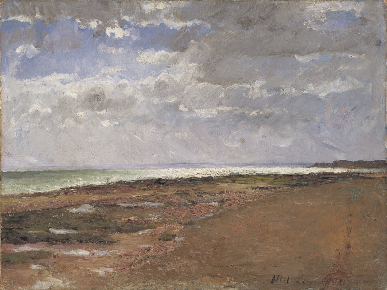 Het strand bij Luc, Frankrijk door Carl Fredrik Hill