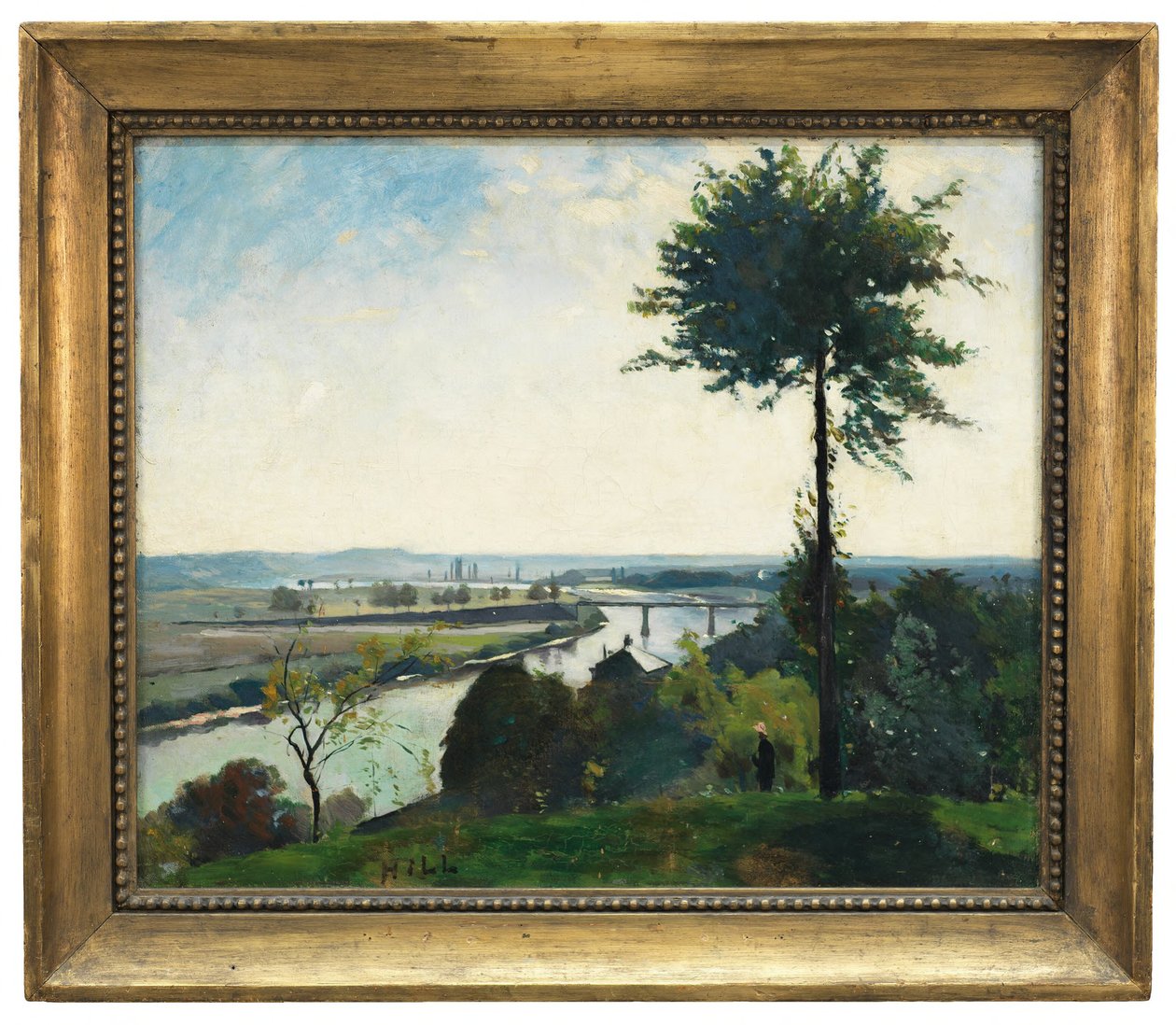 De boom en de rivier III, Frankrijk door Carl Fredrik Hill