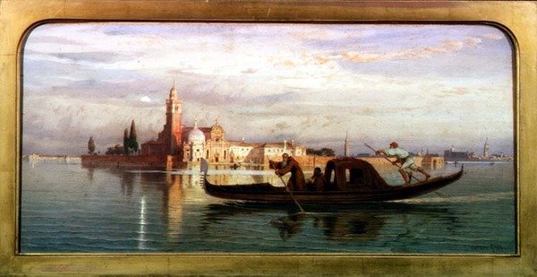 Op de Venetiaanse Lagune door Carl Friedrich Heinrich Werner