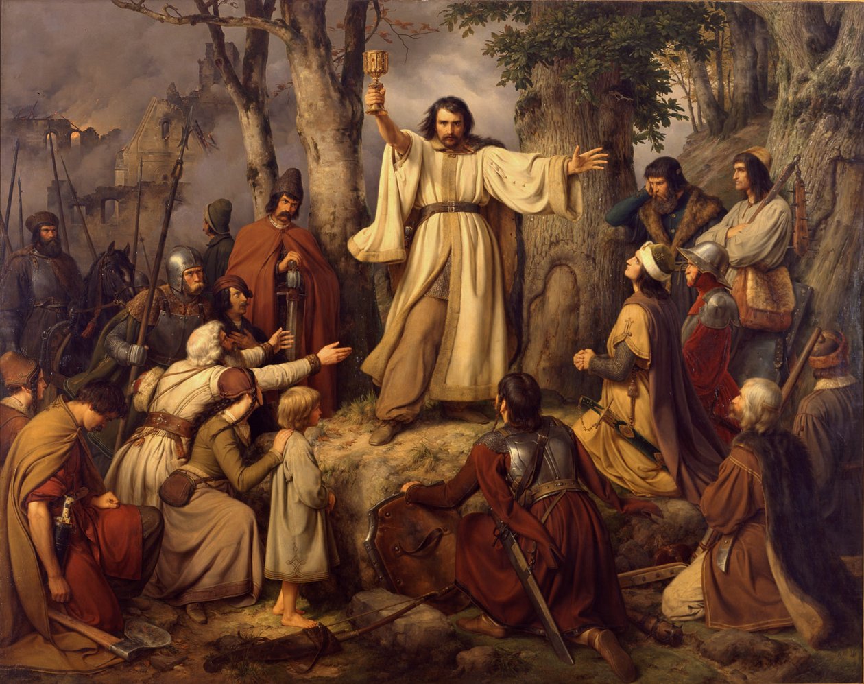 Hussitische preek door Carl Friedrich Lessing