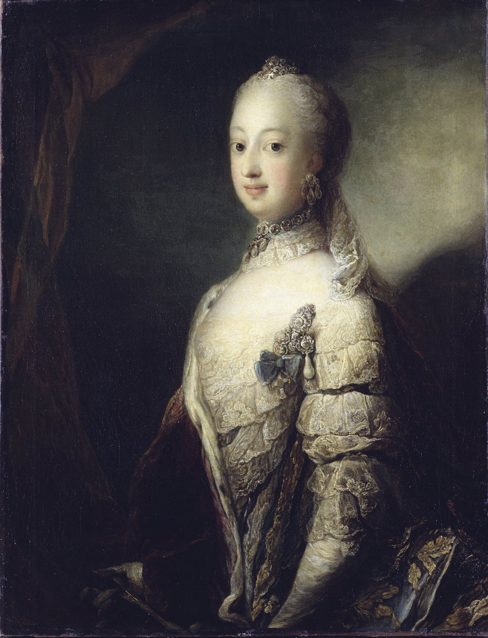 Portret van Sophia Magdalena van Denemarken, koningin van Zweden door Carl Gustaf Pilo