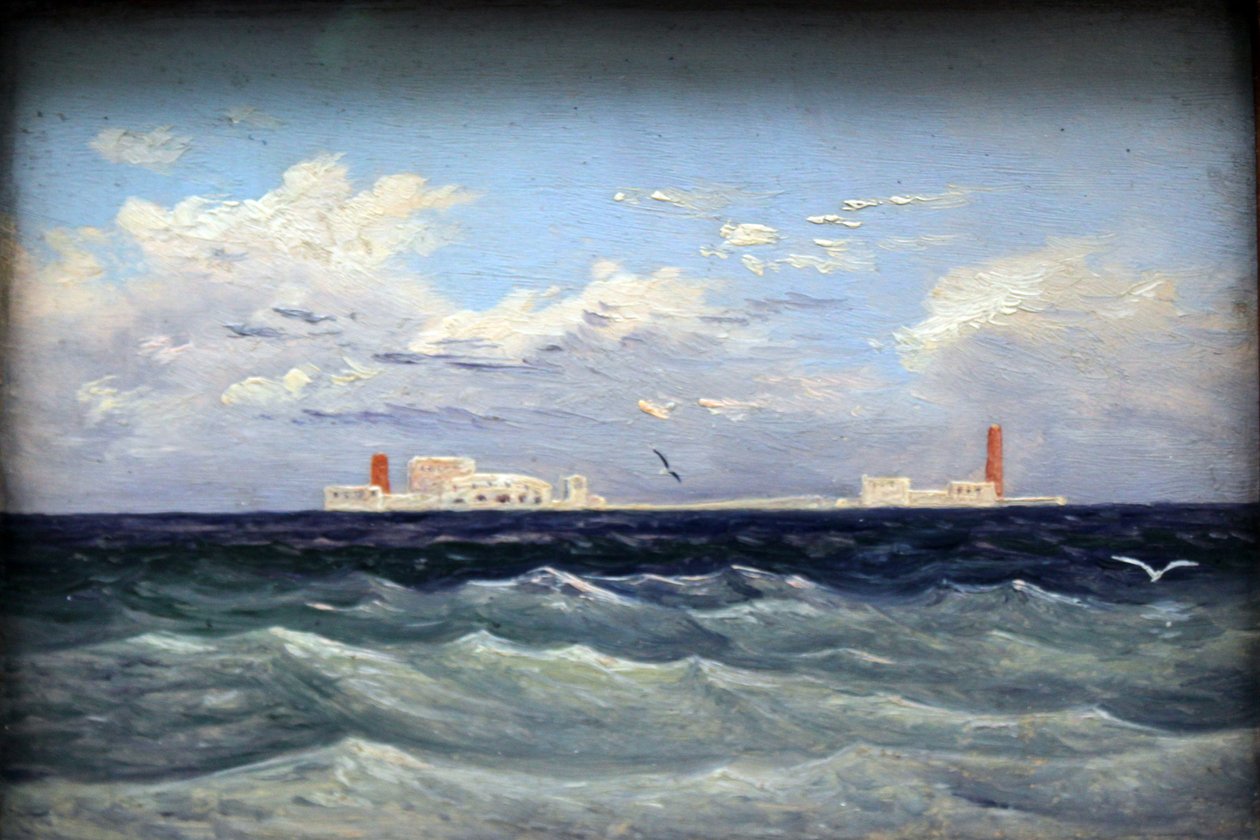 Duits: Mittelländische Seefestung Mediterraanse Eilandvesting door Carl Gustav Carus