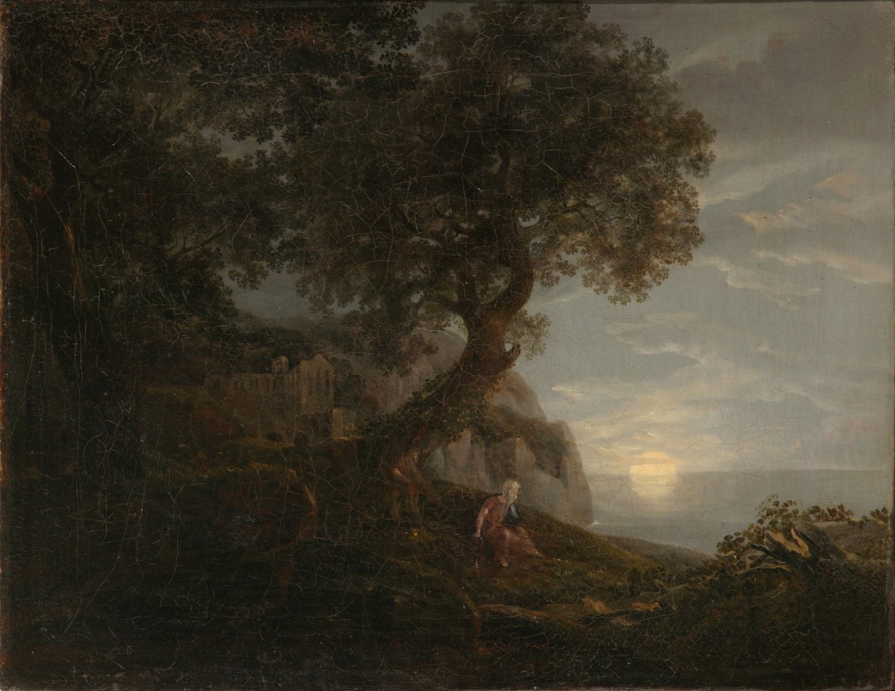Maanopkomst door Carl Gustav Carus