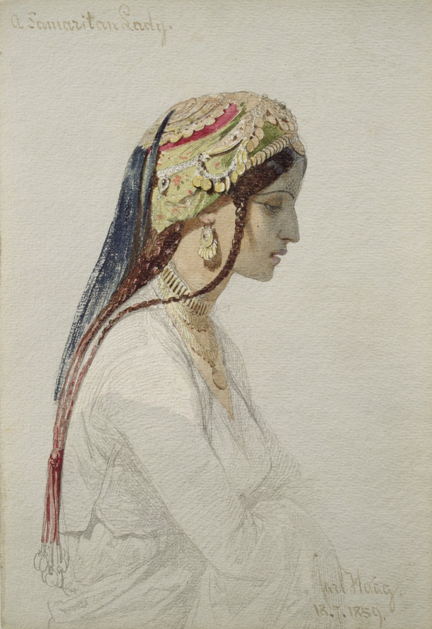 Een Samaritaanse dame, 1859 door Carl Haag