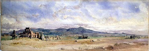 Villa van Lucullus bij Misenum in de Baai van Napels door Carl Haag