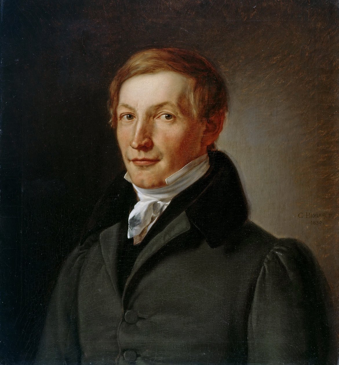 Portret van tuinbouwdirecteur Peter Joseph Lenné door Carl Joseph Begas
