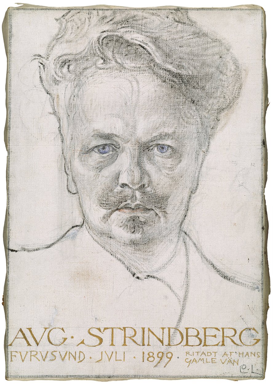 August Strindberg, 1899 door Carl Larsson