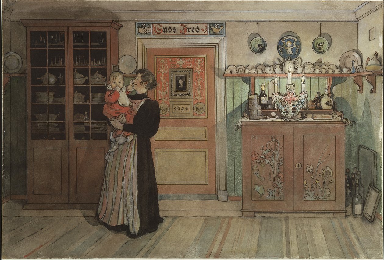 Tussen Kerst en Nieuwjaar, uit de serie Een huis door Carl Larsson