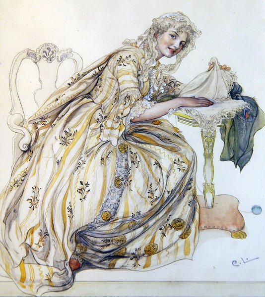 Kerstversiering door Carl Larsson