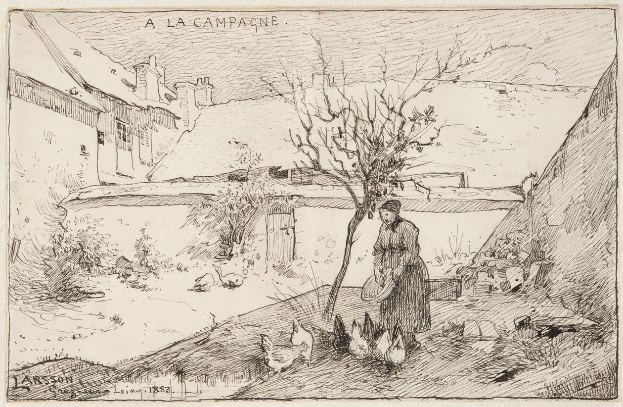 Franse boerderij door Carl Larsson