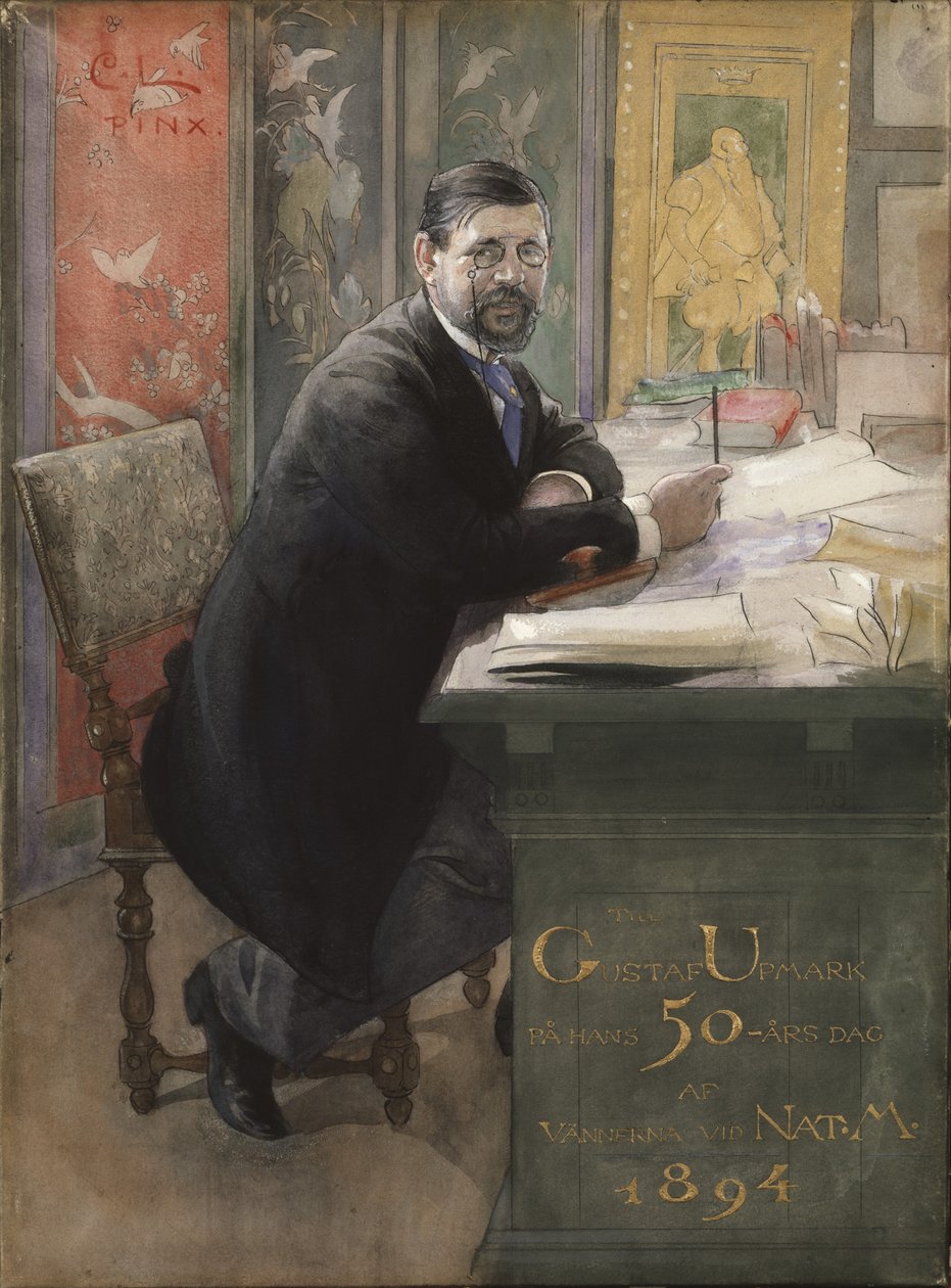 Gustaf Upmark, 1894 door Carl Larsson