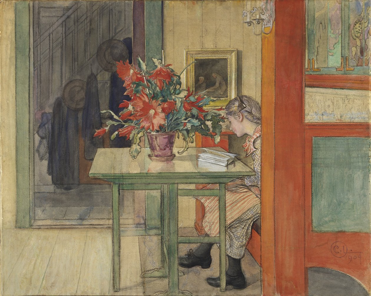 Lisbeth Leest door Carl Larsson