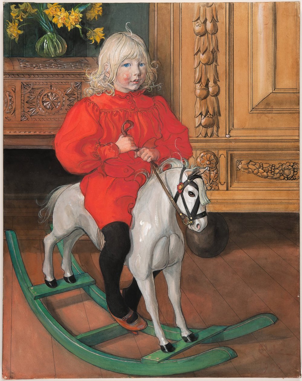 ‘Murre’. Portret van Casimir Laurin door Carl Larsson