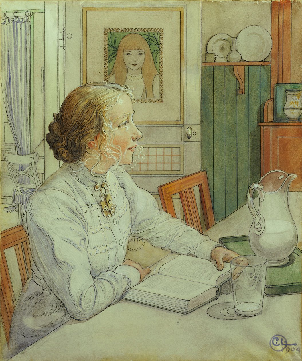 Mijn Oudste Dochter, 1904 door Carl Larsson