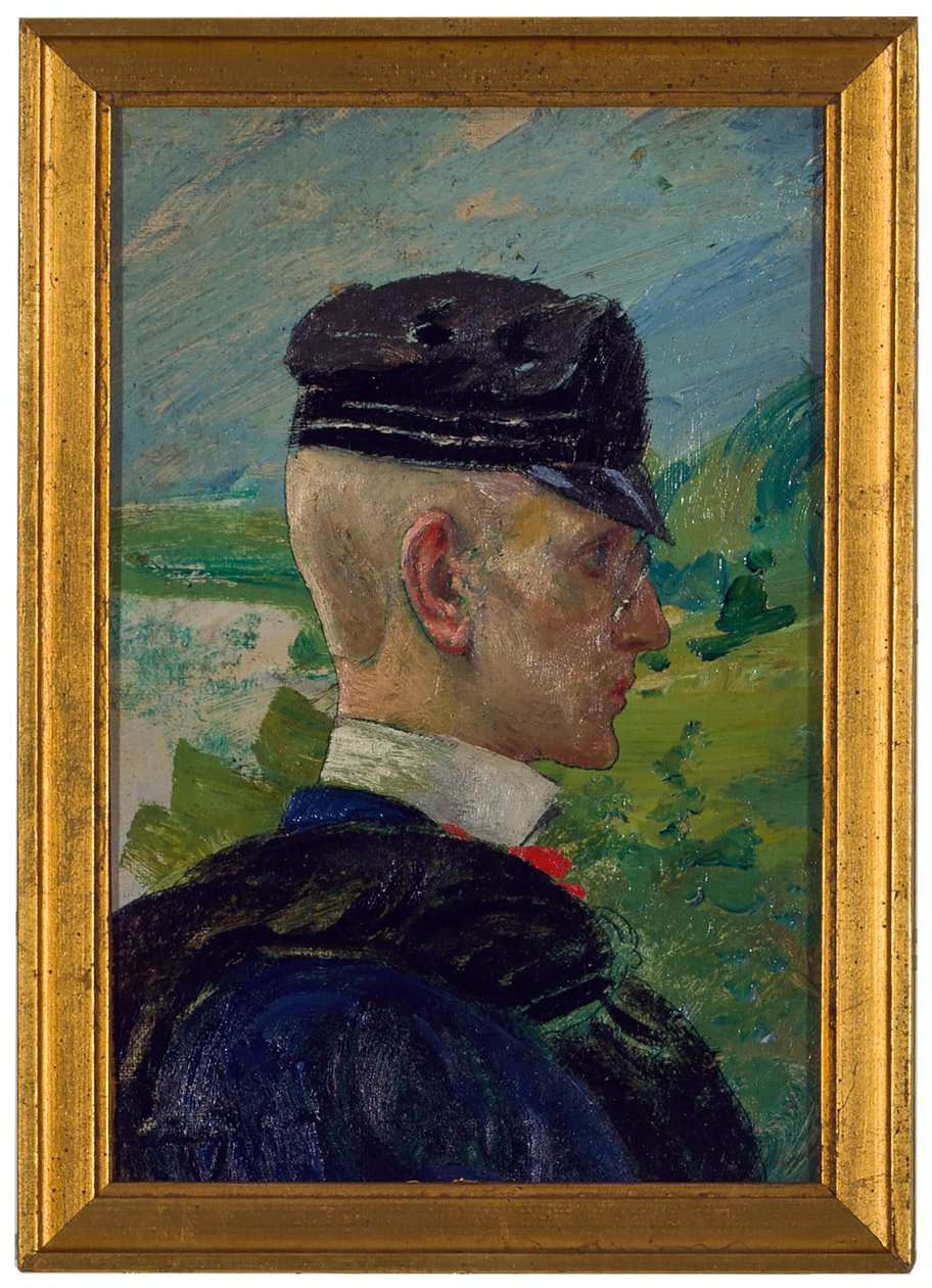 Portret van een jongen. Studie voor ’s Ochtends gebeden door Carl Larsson