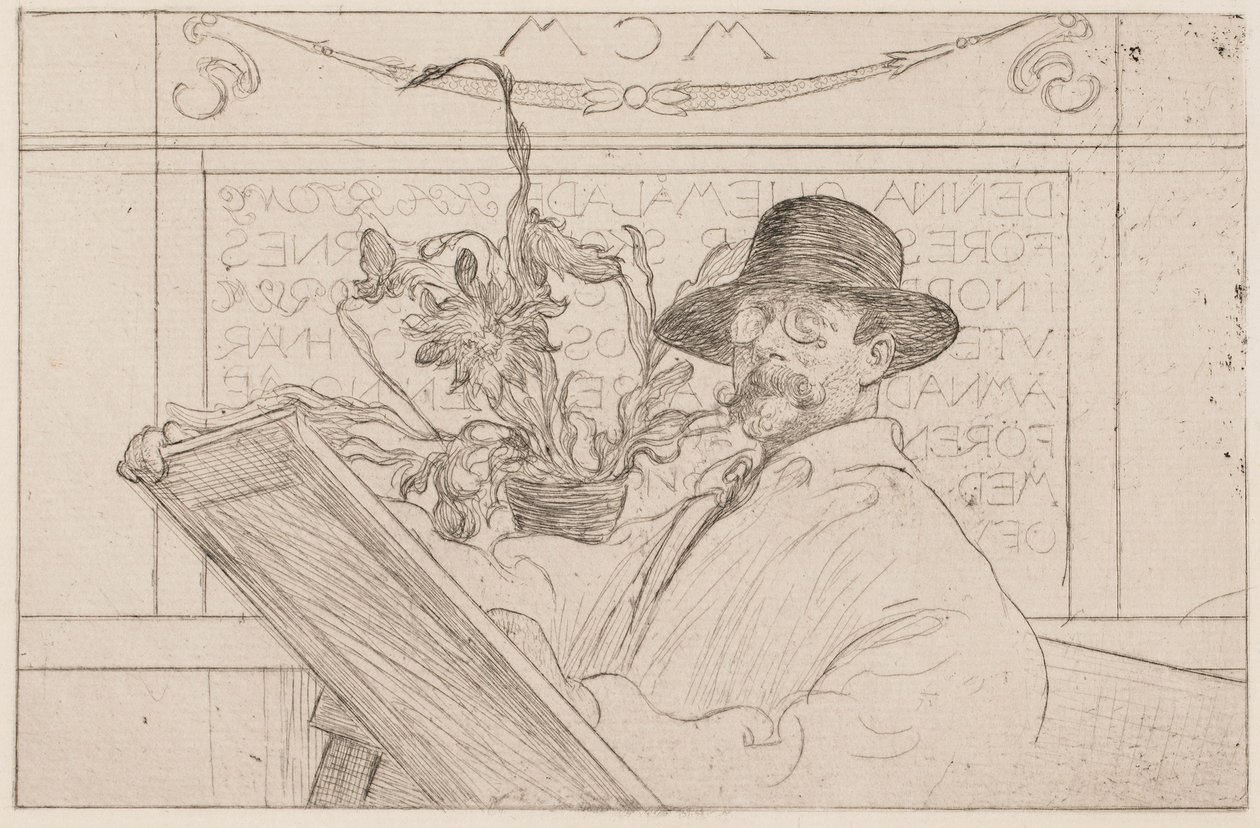 Zelfportret door Carl Larsson