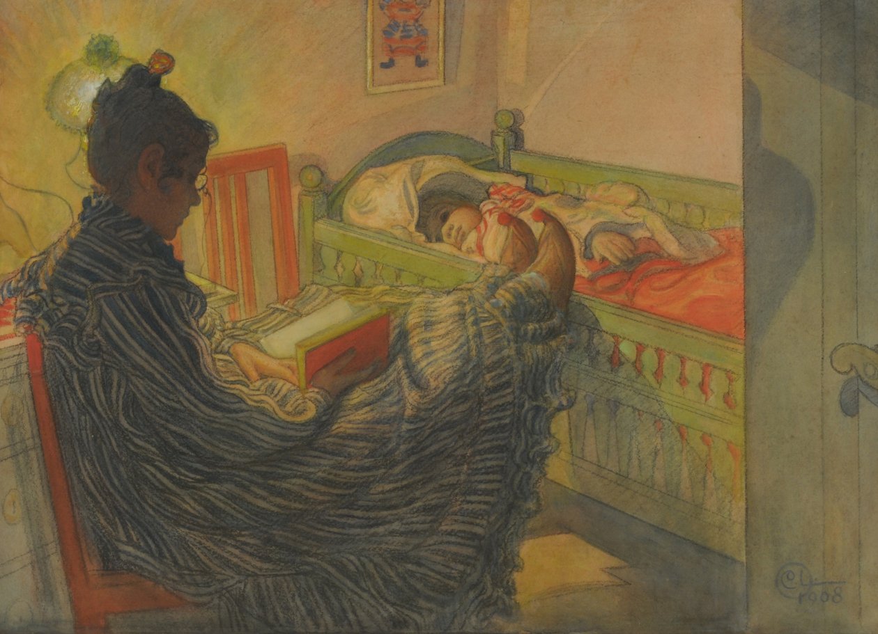 De zogenaamde zieke door Carl Larsson