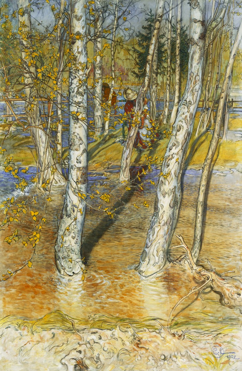 Lentevloed, 1902 door Carl Larsson