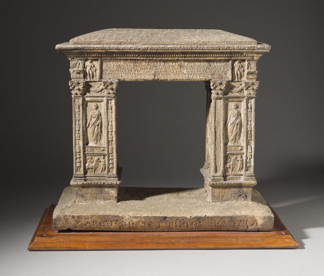 Model van de Boog van de Argentarii, ca.1792-95 door Carl May