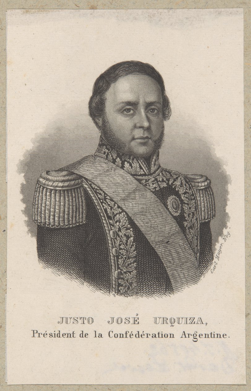 Justo José Urquiza, president van Argentinië door Carl Mayer