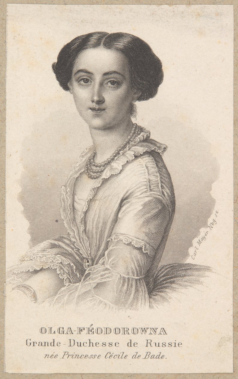 Olga Feodorovna, grootvorstin van Rusland door Carl Mayer