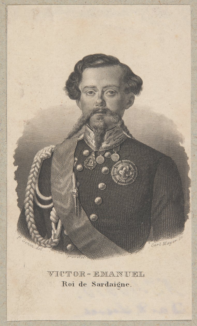 Victor Emanuel I, koning van Sardinië door Carl Mayer