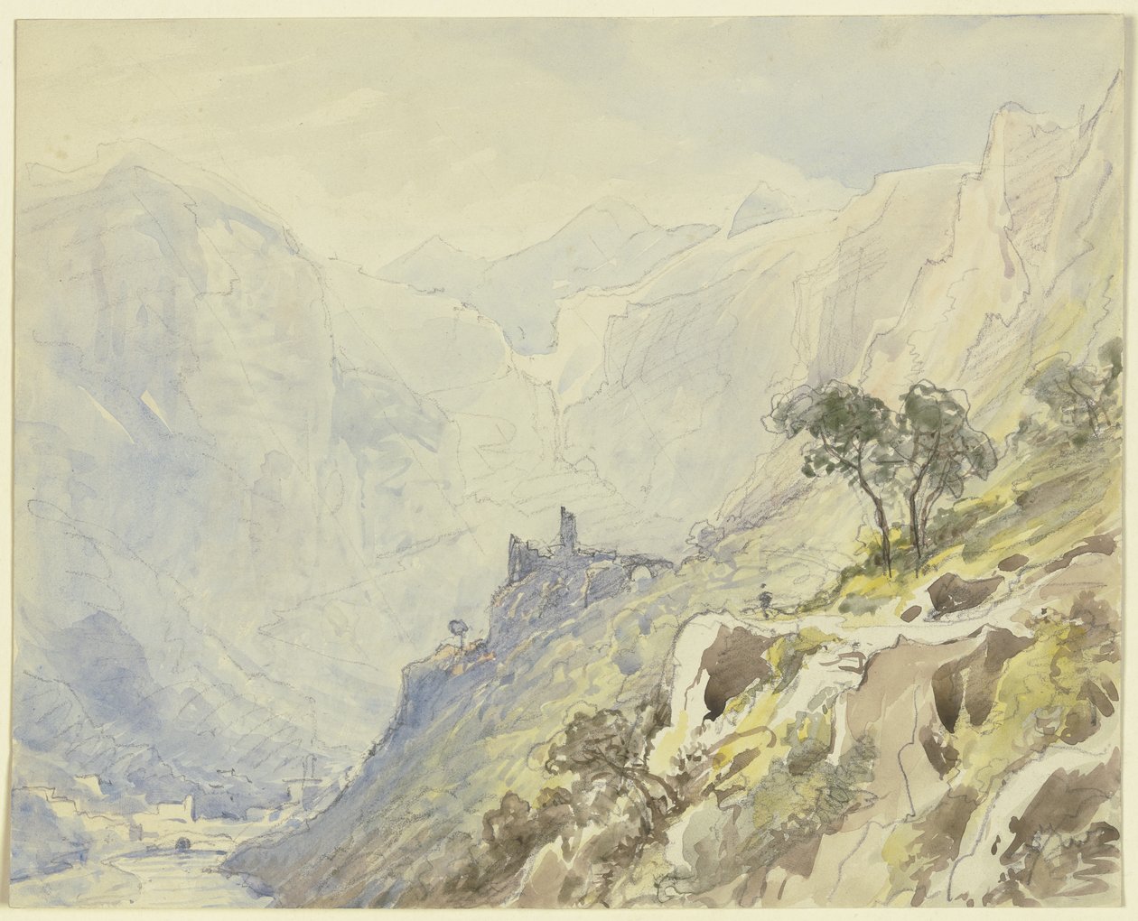 De heilige Guilhem de Kluizenaar door Carl Morgenstern