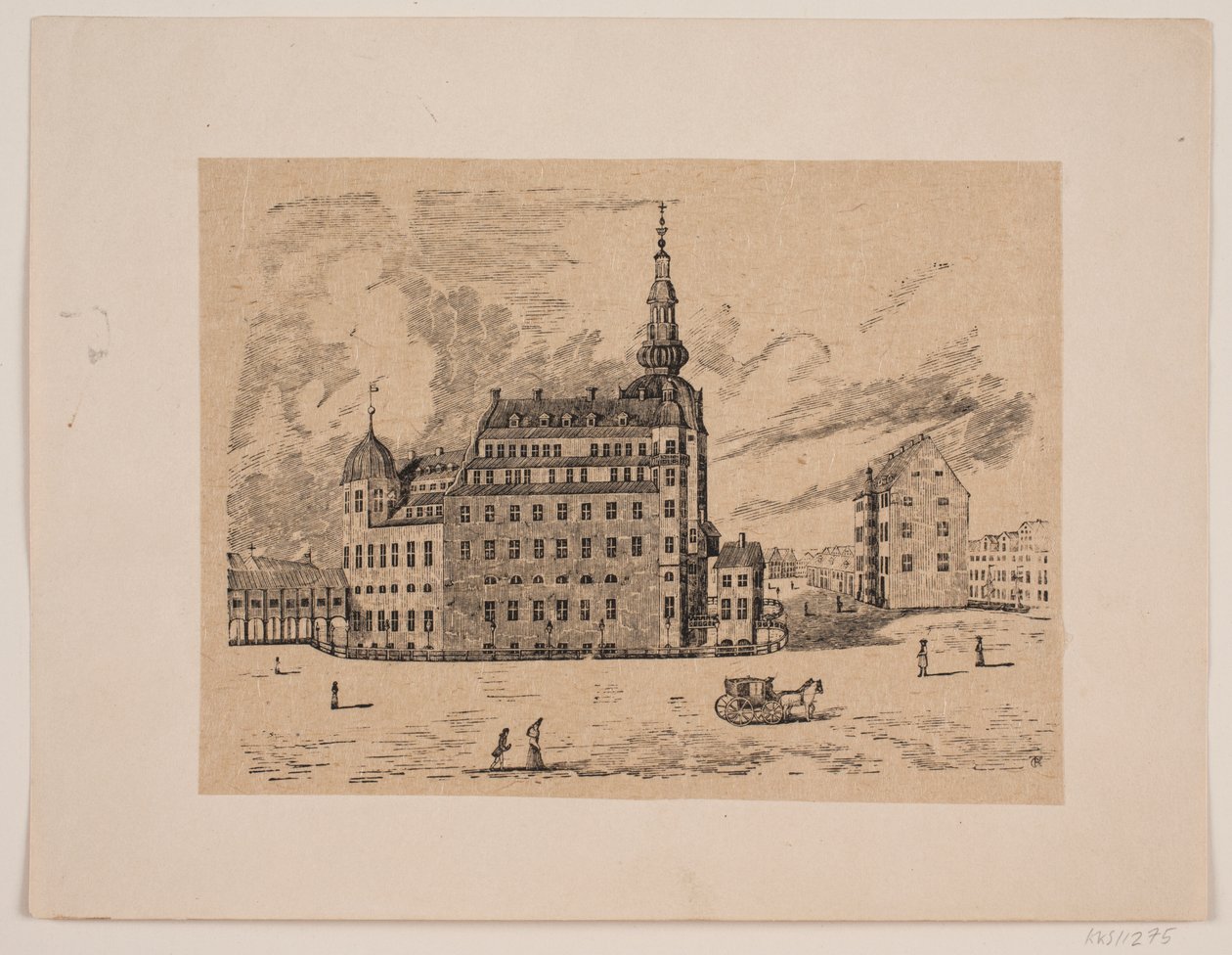 Kasteel van Kopenhagen door Carl Peter Theodor Rothweiler