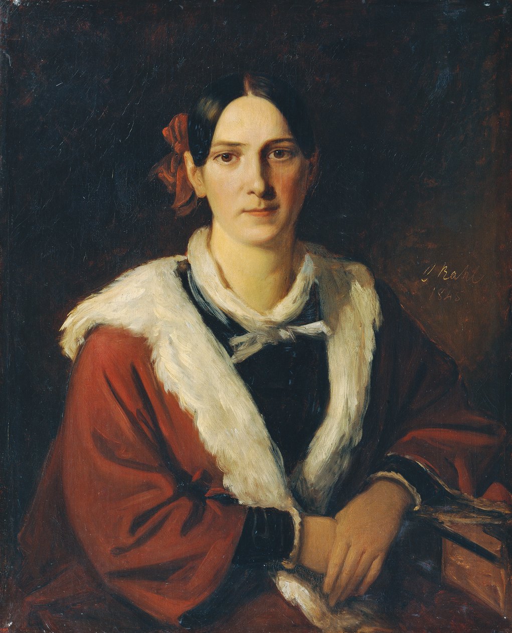 Luise von Schwind, de vrouw van de schilder Moritz von Schwind door Carl Rahl