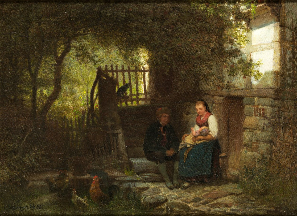 Carl Schlesinger Voor het huis door Carl Schlesinger