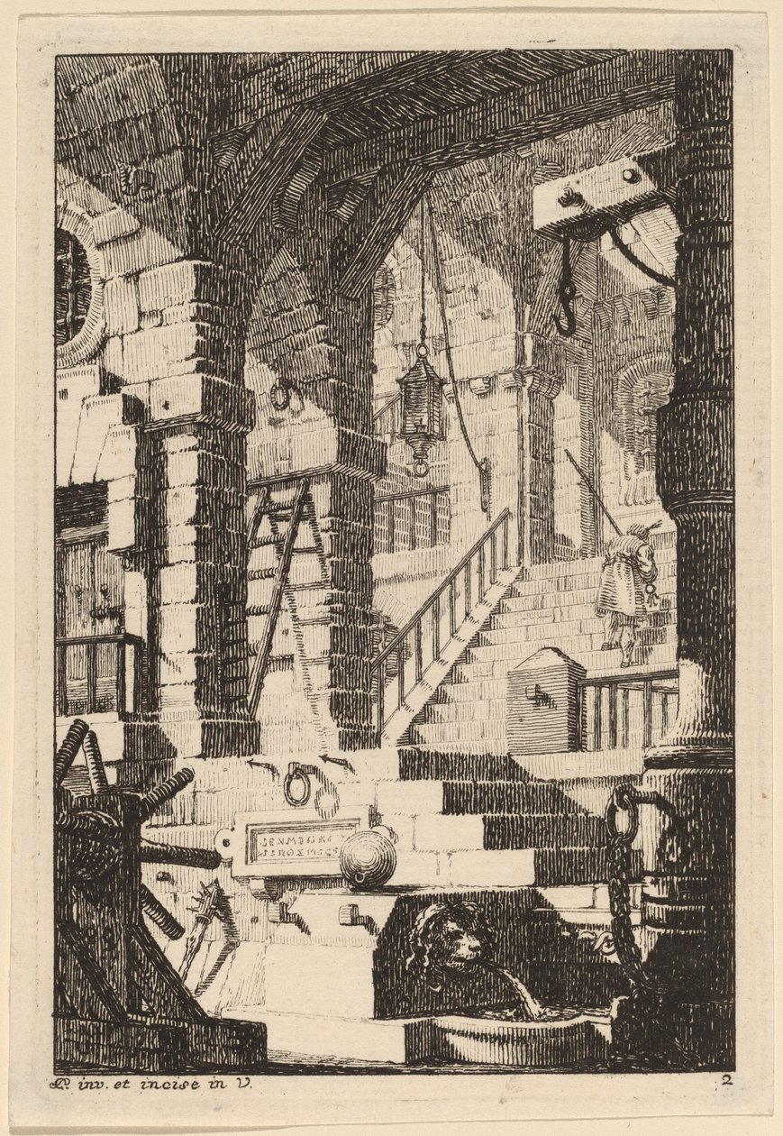 Fantasie van een Antieke Gevangenis door Carl Schütz