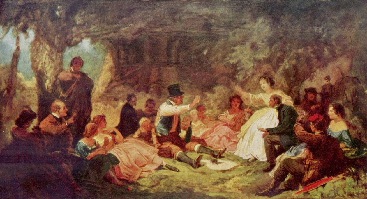 De picknick door Carl Spitzweg
