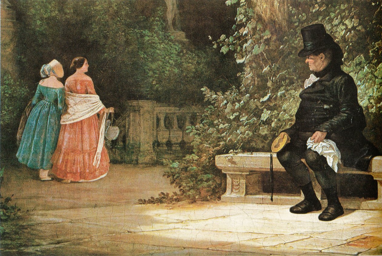 De weduwnaar door Carl Spitzweg