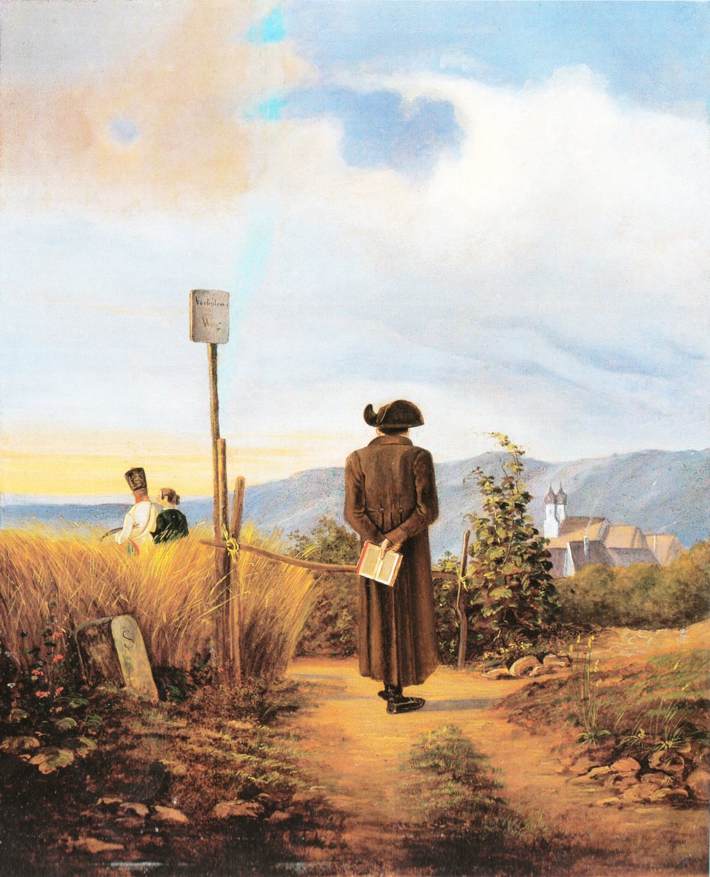 Het verboden pad door Carl Spitzweg