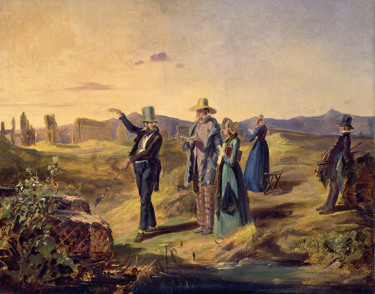 Engelsen in de Campagna door Carl Spitzweg
