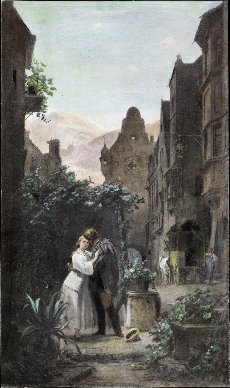 Afscheid door Carl Spitzweg