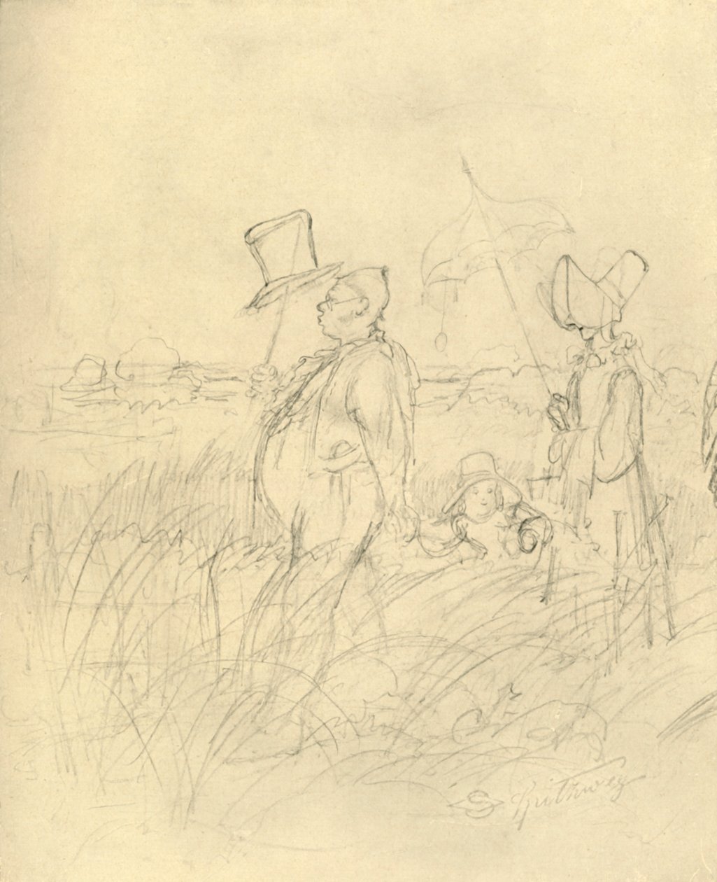 Sonntagsspaziergang door Carl Spitzweg