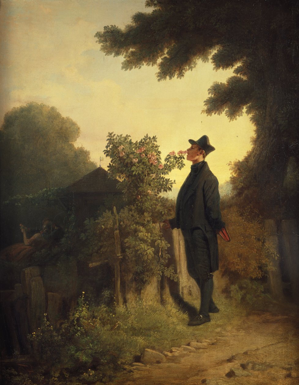 De rozenliefhebber door Carl Spitzweg