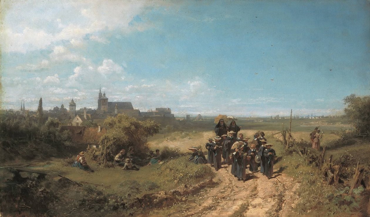 Wandeling met het instituut door Carl Spitzweg