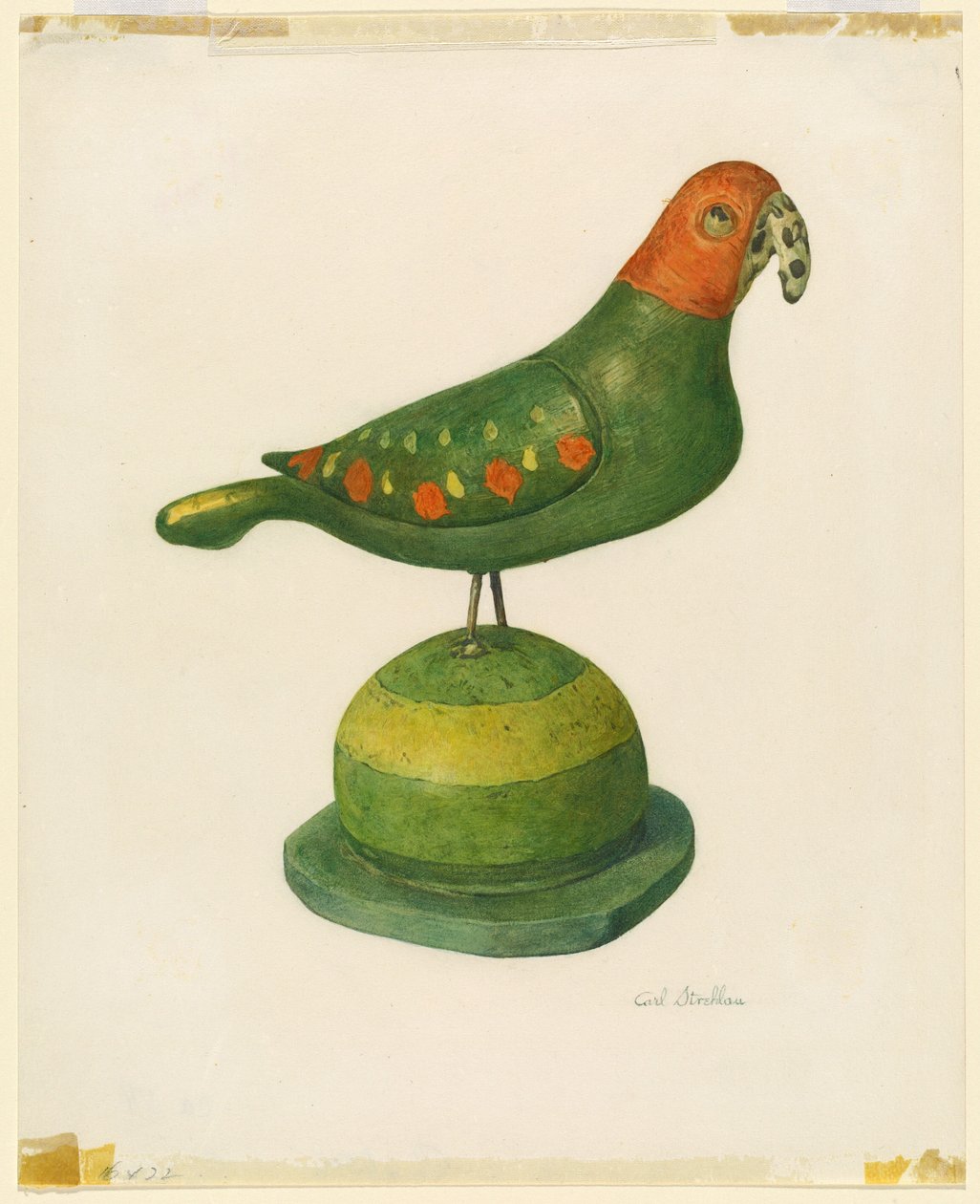 Pennsylvania Duitse Gesneden Vogel door Carl Strehlau