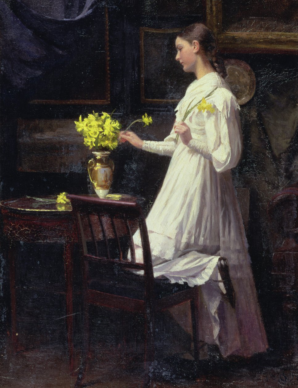 Schikken van Narcissen door Carl Thomsen