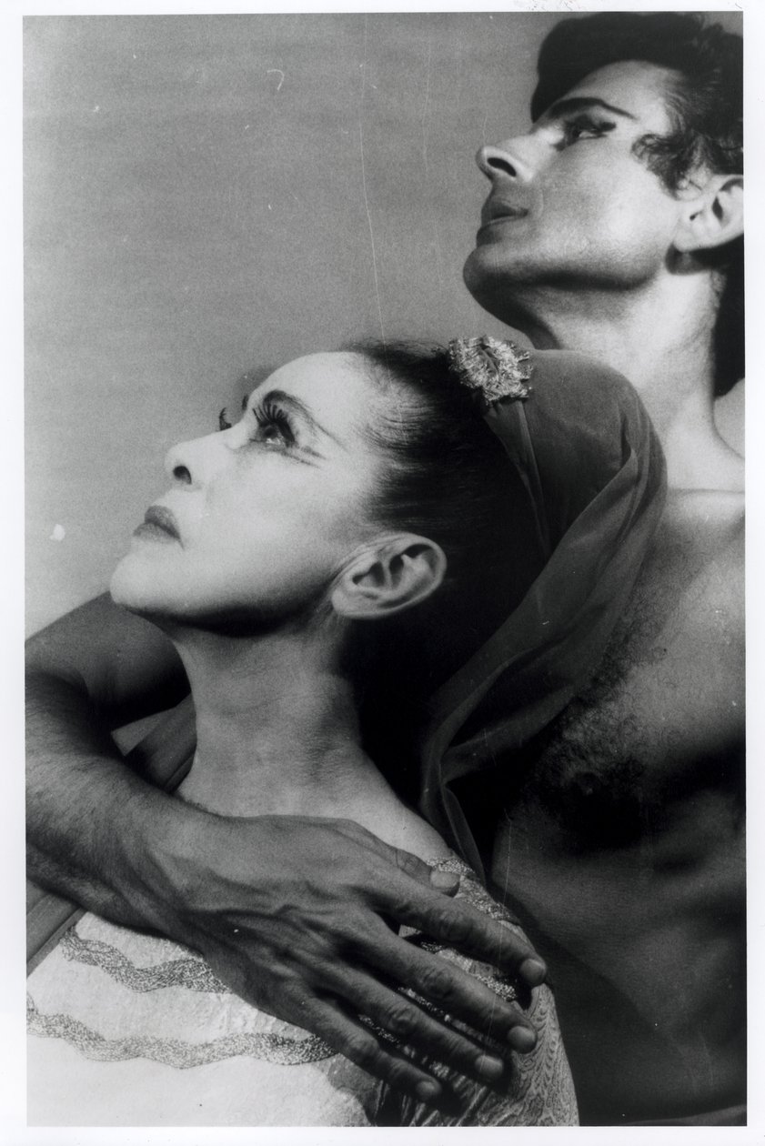 Martha Graham (1894-1991) en Bertram Ross (1920-2003) in 