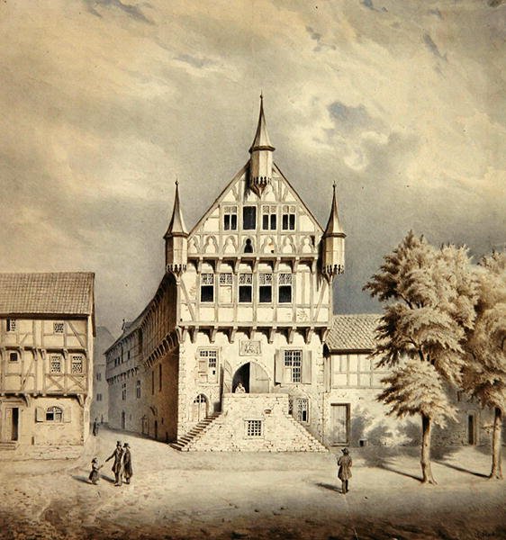 Stadhuis van Fritzlar door Carl W.E. Fink