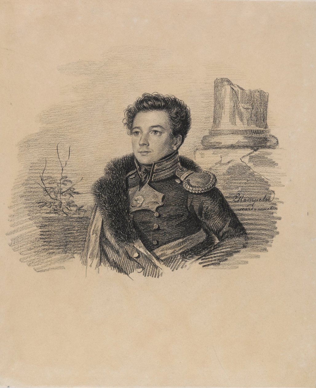 Portret van A.P. Butovsky door Carl von Hampeln