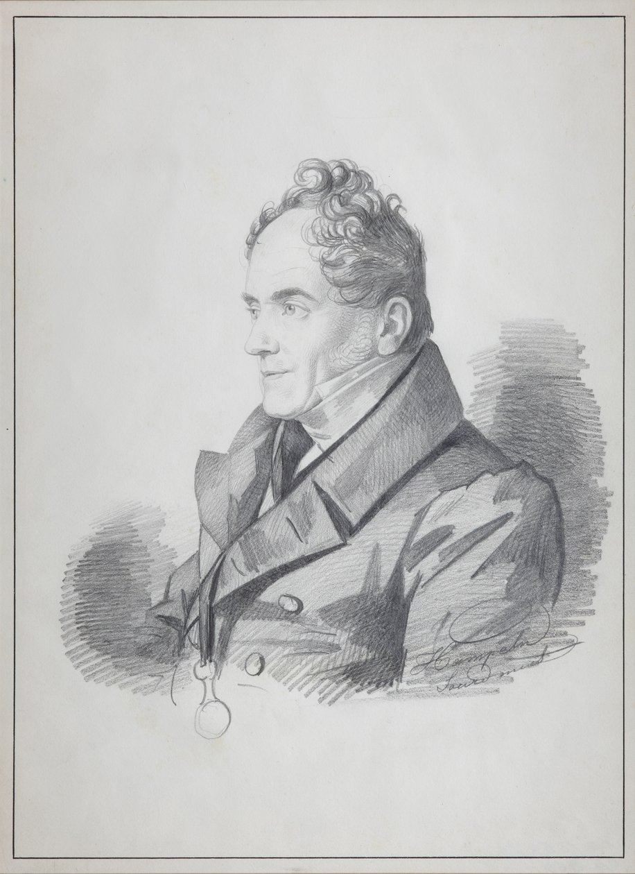 Portret van Graaf Viktor Pavlovich Kochubey, Keizerlijk Kanselier van Rusland, ca. 1832 door Carl von Hampeln